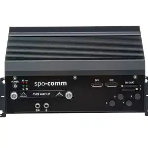 RUGGED Q470E Mini-PC for extreme temperature ranges from -40°C to +70°C in industrial vehicles.