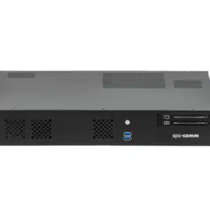 NINETEEN Q670E server PC with optional Nvidia RTX GPU for deep learning applications in the rack.